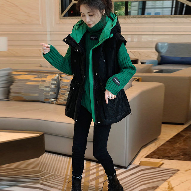 Western-style green turtleneck sweater women's lazy style hot style thickened bottoming sweater 2021 autumn and winter new European station