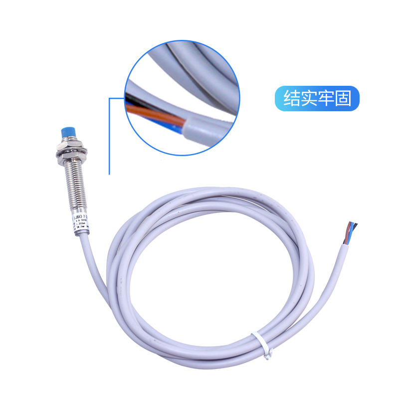 鑫社 M8电感式接近开关屏蔽式LJ8A3-1-Z/BX三线NPN常开传感器-图2