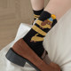 Cute dachshund dog cartoon Japanese socks for women