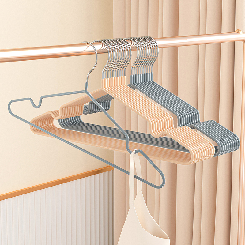 不锈钢衣架家用挂衣晾晒衣无痕防滑衣柜专用成人衣撑100个加粗,淘宝优惠券,粉丝福利购,淘宝优惠卷