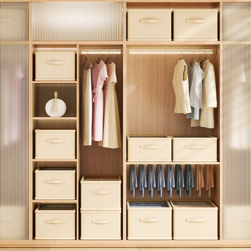 衣服收纳箱家用整理箱可折叠抽屉式衣柜衣物裤子收纳盒神器分层 - 图0