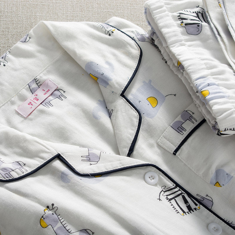 夏薄款月子服棉纱纯棉产后8七睡衣 梦蜜outlets店家居服套装