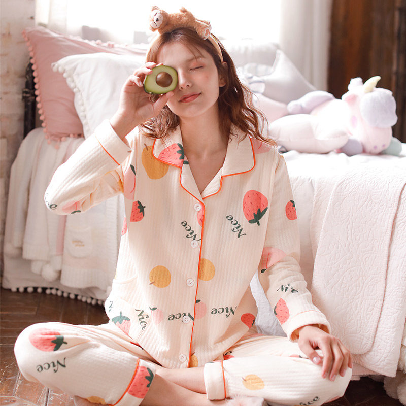 月子服春秋纯棉10月份11产后睡衣 梦蜜outlets店家居服套装