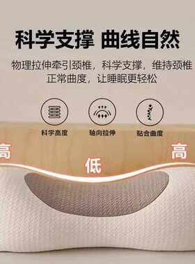 荞麦壳圆柱牵引枕全棉护颈枕芯 家用枕硬枕支持民宿集采