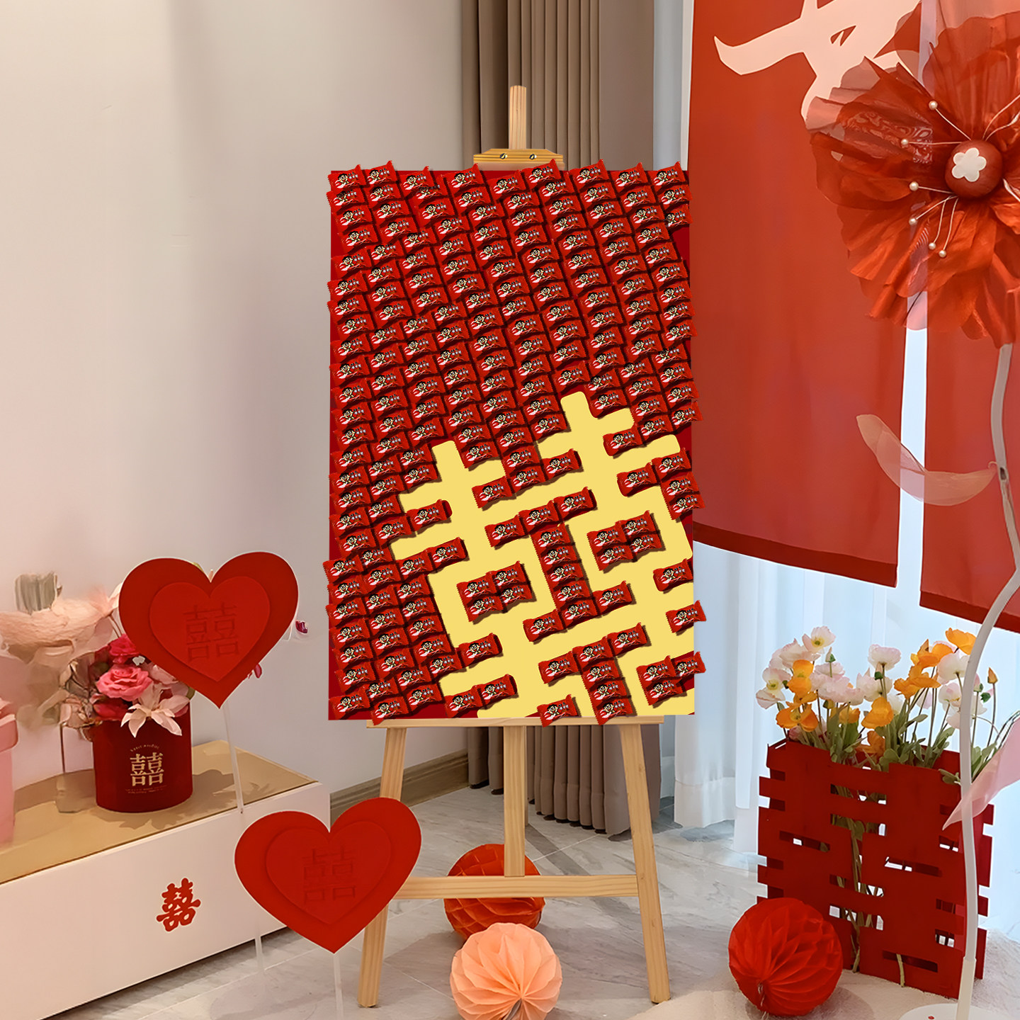 结婚宴婚礼场景门口布置沾沾喜气请你吃糖KT板迎宾架展牌喜糖装饰,淘宝优惠券,粉丝福利购,淘宝优惠卷