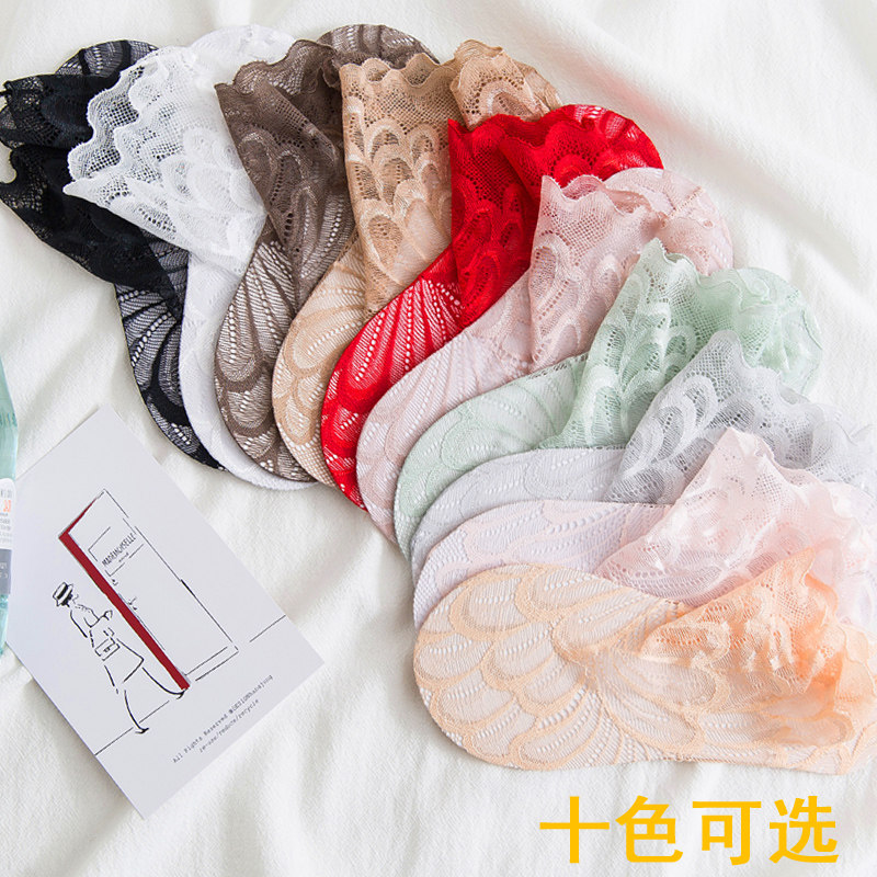 倩沫春夏孔雀纹网纱蕾丝花边丝袜 倩沫短袜/打底袜/丝袜/美腿袜