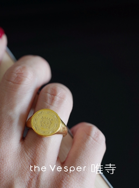 太阳神鸟三星堆纯银戒指生日礼物