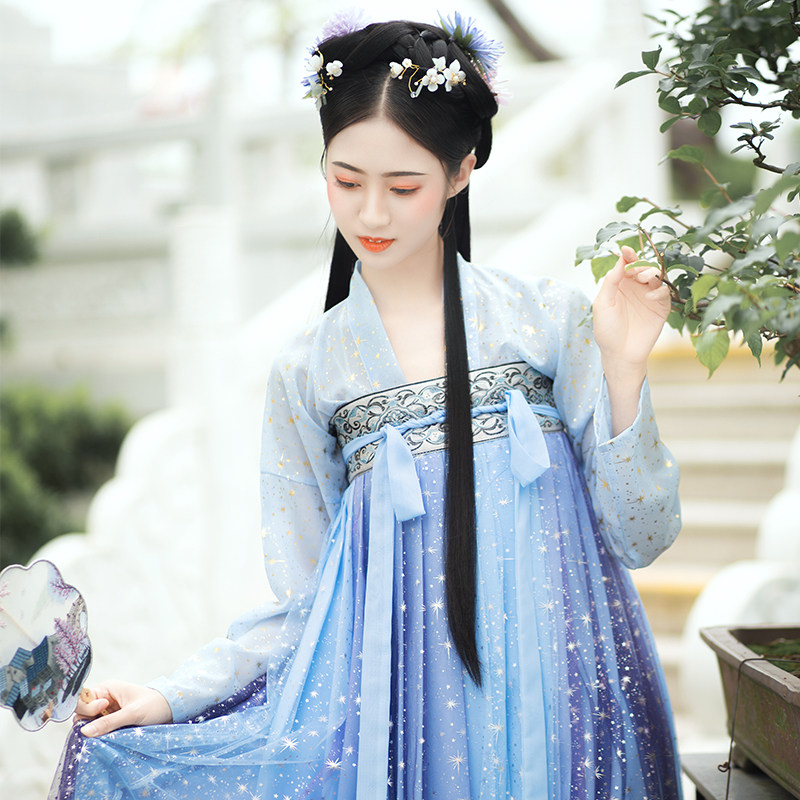 正品原创中国风夏季仙气飘逸汉服 纤巧颜汉服