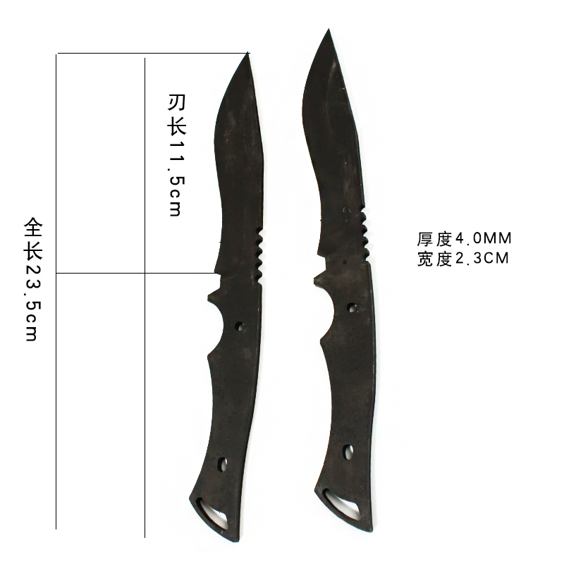 M390粉末钢刀胚刀条M42激光切割工艺小刀胚DIY手工户外刀半成品 - 图2