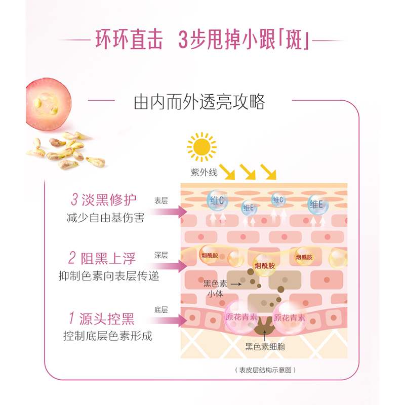 swisseNHL海外专卖【预售】Swisse斯维诗葡萄籽片+烟酰胺180粒*2原花青素祛黄亮白1