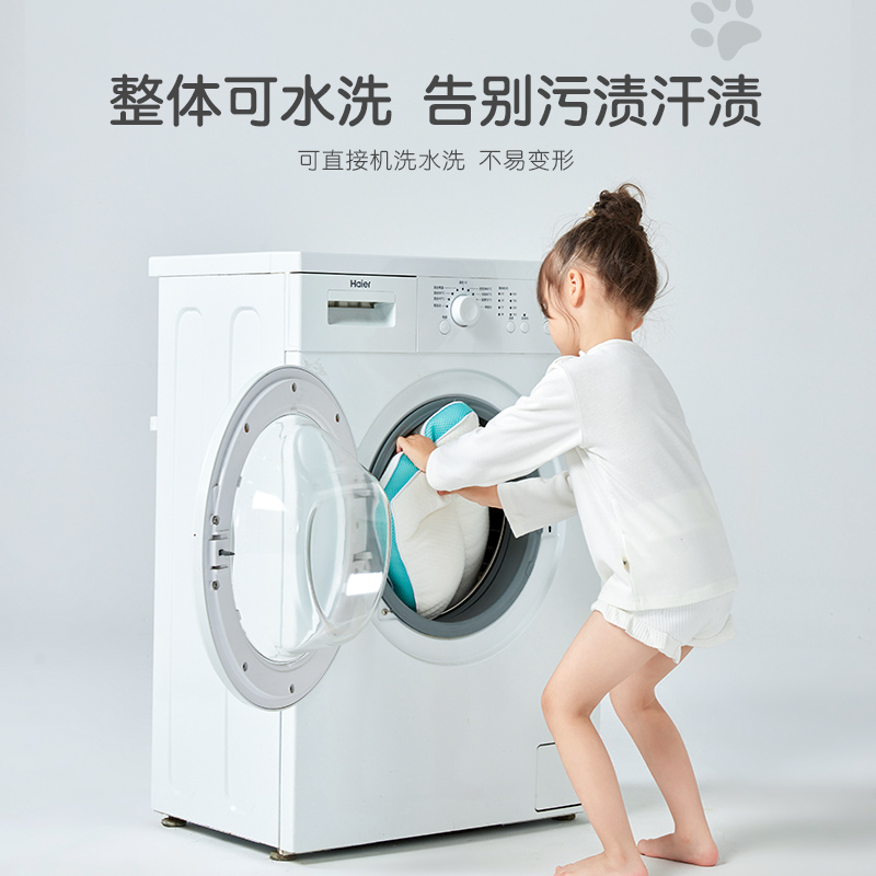 匹鲁儿童枕头3岁以上6一12岁宝宝幼儿园可用可水洗透气护颈枕芯