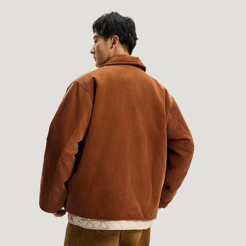 adidas阿迪达斯三叶草新中式保暖灯芯绒运动男女夹克外套KQ5135,淘宝优惠券,粉丝福利购,淘宝优惠卷