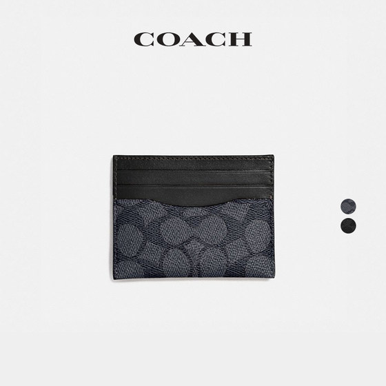 Coach Classic Logo Canvas Card Holder