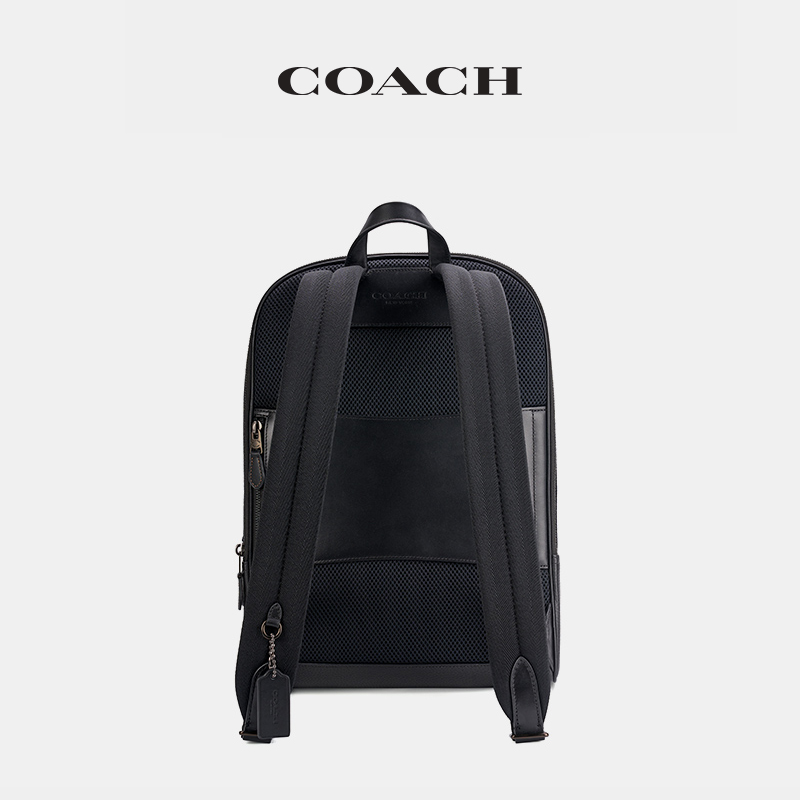 【新品】COACH/蔻驰男士GOTHAM双肩包大容量商务通勤休闲黑色 - 图2