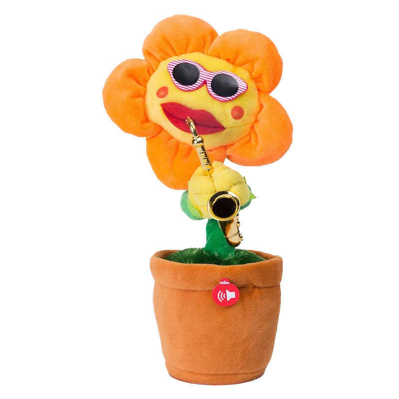 会学说话的仙人掌唱歌跳舞吹玩具 瑶星母婴毛绒布艺类玩具