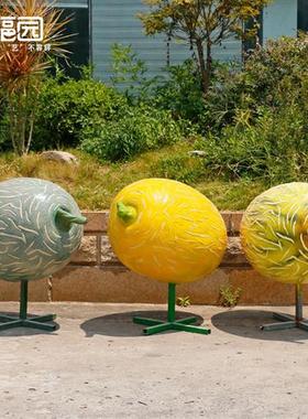 玻璃钢仿真水果蔬菜雕塑农场果园观光园草莓摆件户外园林景观小品