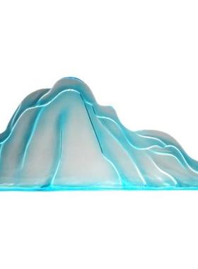 室内树脂假山摆件组合造景客厅桌面装置饰品透明景观酒店落地雕塑