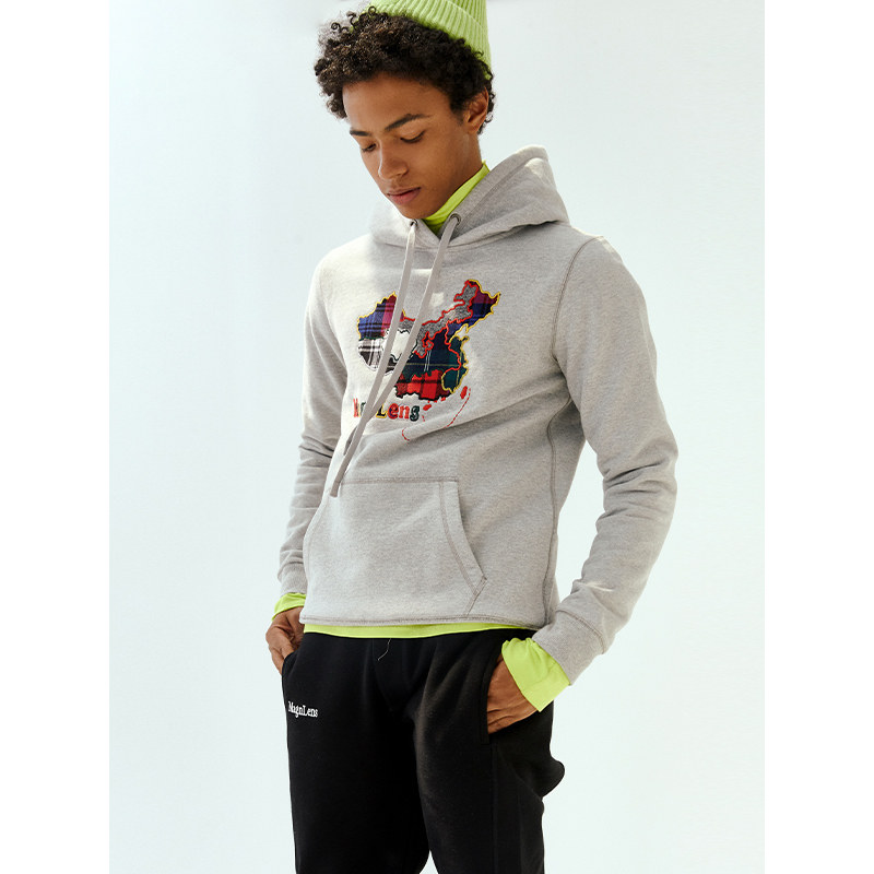 magnlens地图连帽潮ins薄款卫衣 magnlens卫衣/绒衫