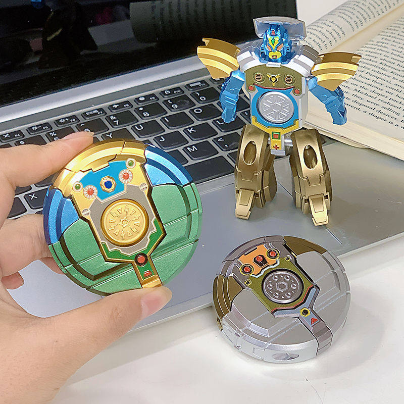 新款变形机器人指尖陀螺手指旋转变形二合一男孩解压神器玩具礼物,淘宝优惠券,粉丝福利购,淘宝优惠卷