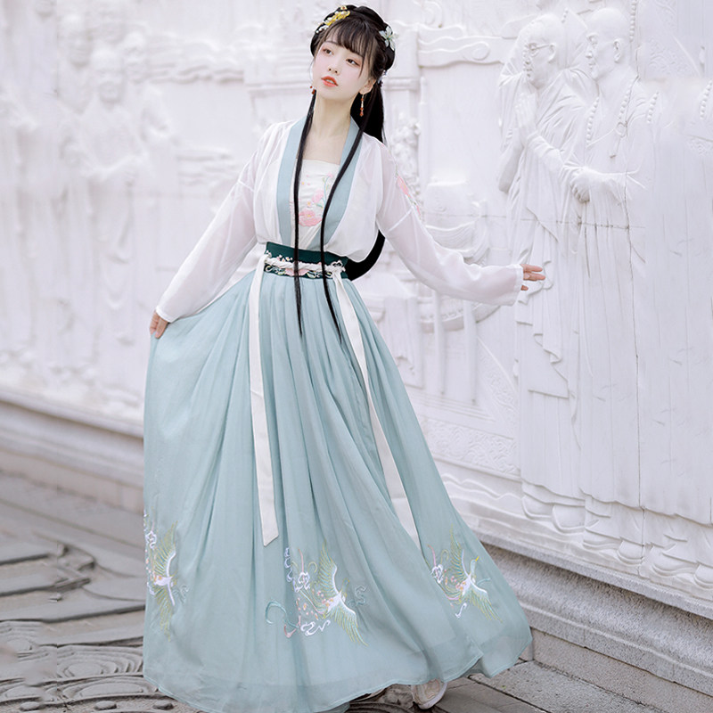 劲合夫诸正品原创女重工刺绣汉服 劲合服饰汉服