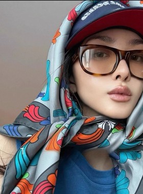 王雯杨树林SLP815走秀款防紫外线高智感板材太阳眼镜黑超方形墨镜