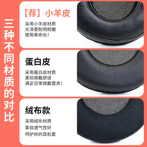 适用铁三角ATH-A900x AD2000 AD1000x耳机套AD700海绵套AD500耳罩AD400耳垫AD300耳机保护套配件更换 - 图0