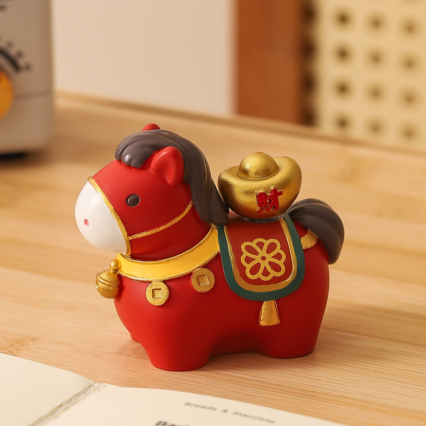 马上有好运马年吉祥物桌面小摆件办公室工位招财装饰公司年会礼物,淘宝优惠券,粉丝福利购,淘宝优惠卷