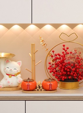 招财猫摆件开业搬家乔迁新居礼物