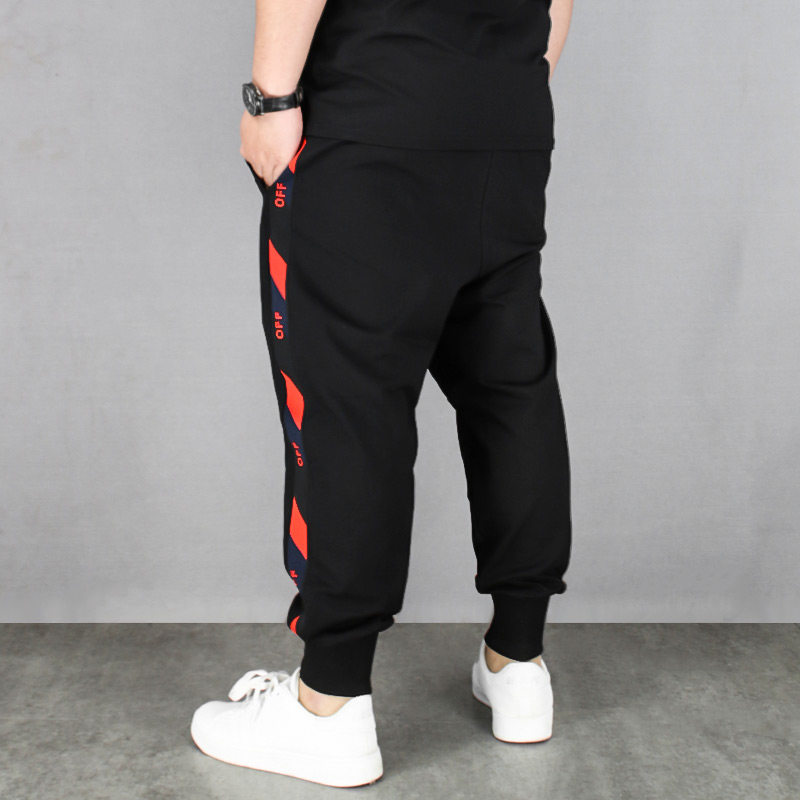 加大加肥宽松春秋季潮男弹力男裤子 潮驼伦休闲裤