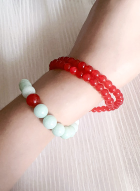 原创设计天然石项链女锁骨链小众高级感轻奢颈链