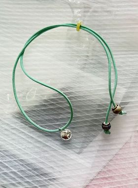 新品 热情泡泡弹力绳串珠项链女可爱气质个性不掉色锁骨链独特