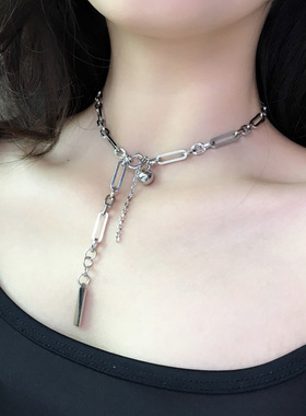Jusitine clenquet2020夏季新款简约多种戴法锁骨链choker女项链