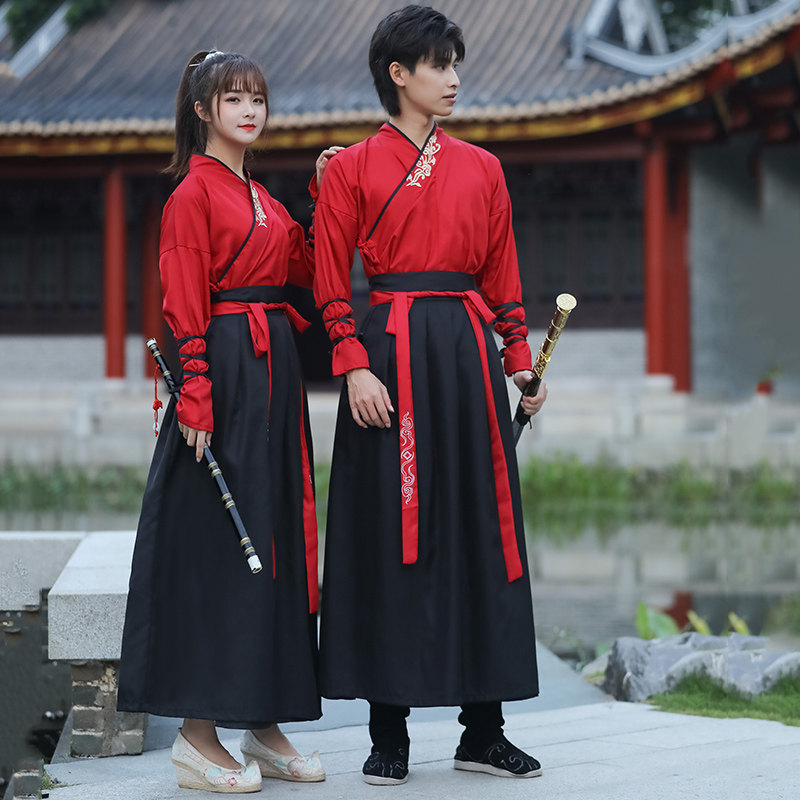 新款日常女中国风交领齐腰年会汉服 澳东秀民族服装/舞台装