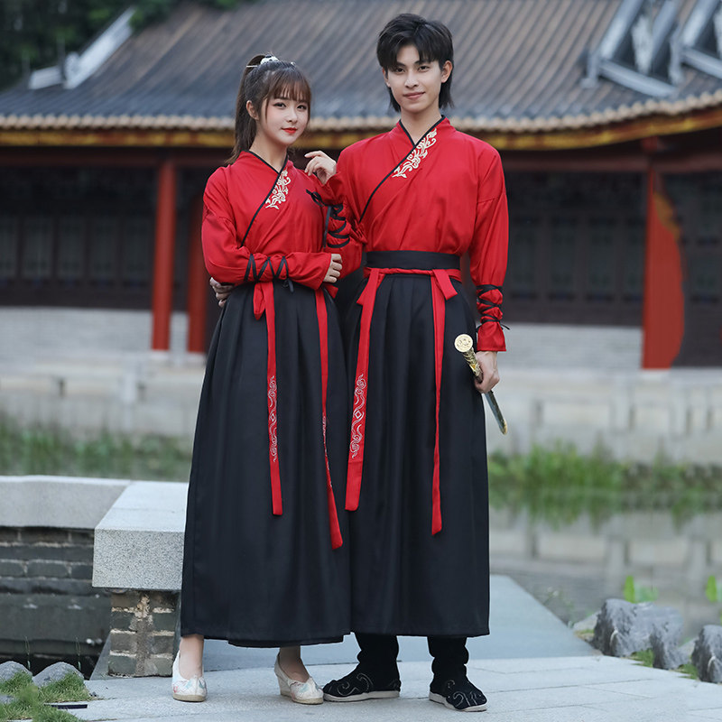 日常改良汉服男女通用书生情侣襦裙 澳东秀民族服装/舞台装