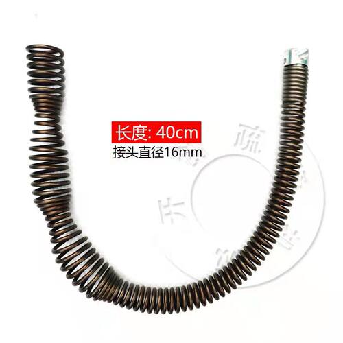 下水道管道马桶疏通弹簧12mm家用电钻疏通机防锈弹簧软簧疏通工具 - 图3