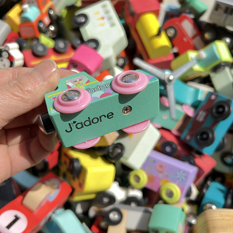 外贸宜家木制小火车儿童益智玩具兼容brio木质轨道滑行小车配件,淘宝优惠券,粉丝福利购,淘宝优惠卷