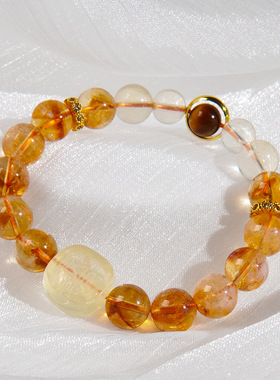 黄塔晶转运水晶手串女2025新款富