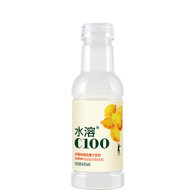 农夫山泉水溶C100柠檬味445ml*15瓶饮料整箱血橙西柚青皮桔味饮品 - 图3