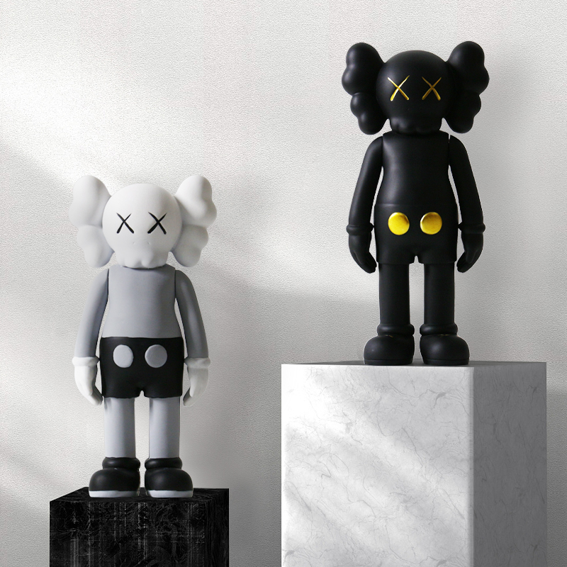 网红礼物潮牌暴力熊小芝麻街公仔家居客厅酒柜电视柜装饰品大摆件 - 图3