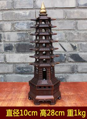宇卓铜器纯铜文昌塔黄铜文昌塔7层9层13层七层九层十三层桌面摆件