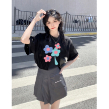 【拍三件】蕾夏娇美式复古短袖