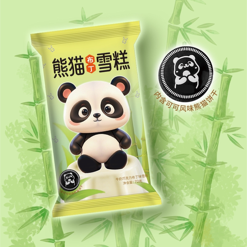 天冰喵爪冰西柚口味樱桃味雪泥熊猫布丁巧克力牛奶口味雪糕 - 图1