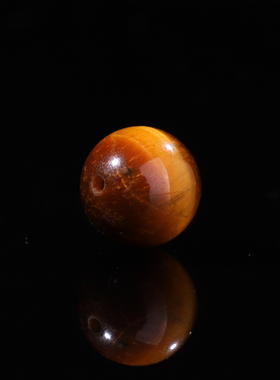 原矿黄虎眼单珠虎晶石毕业级