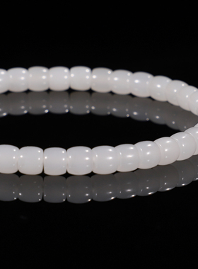 和田手串于田料羊脂白玉WF89号