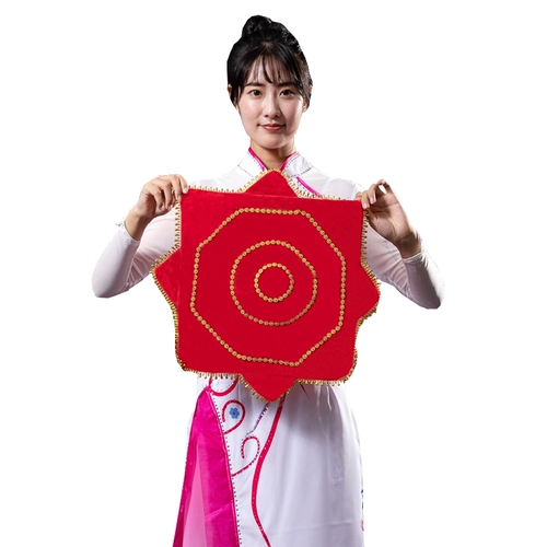 Носовой платок цветы взрослые танцы пара специальных платковых квадратных танцев на северо -восток скручивание восьмиугольных платок янга