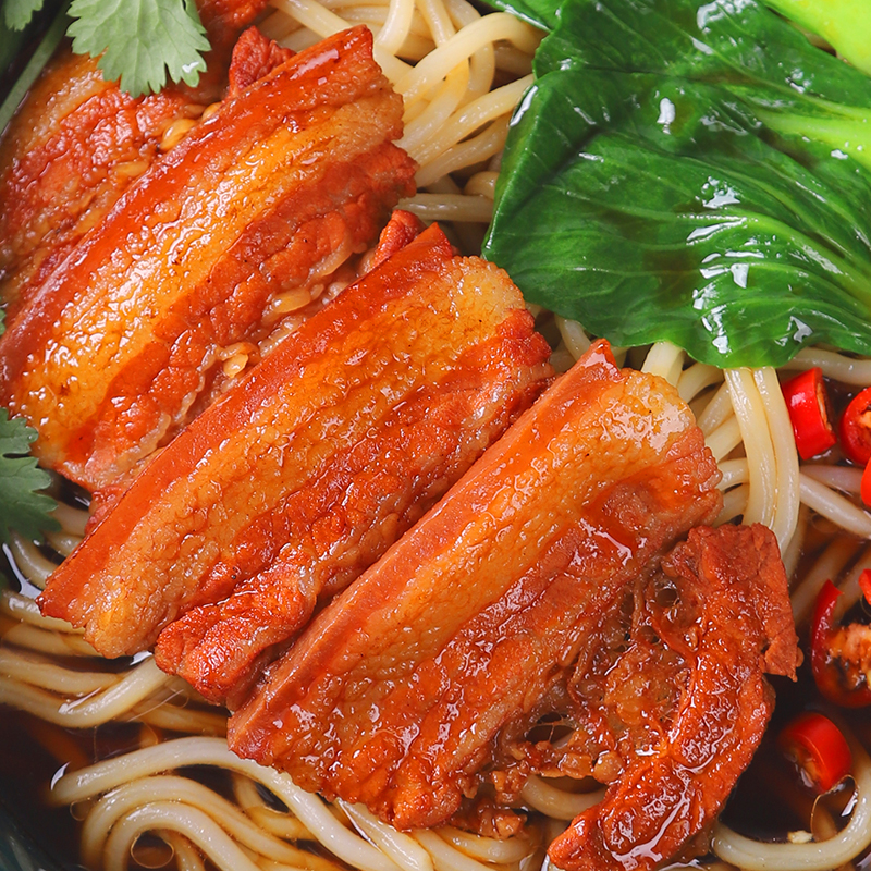 经典大肉面五花肉即食汤料冷冻汤料包500g面食肉汤包调味料厂家 - 图1