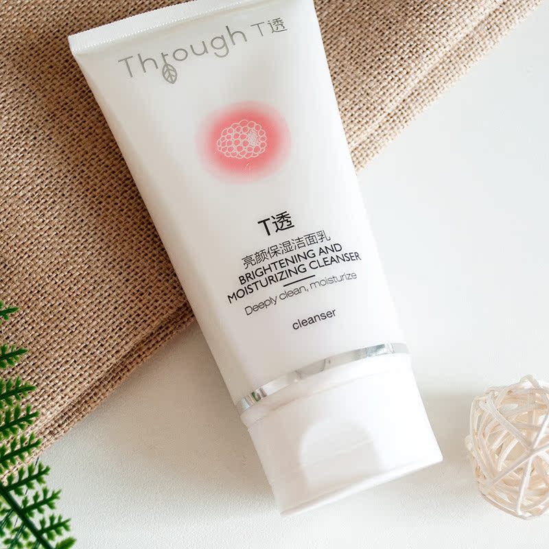 Through/T透深层清洁毛孔洗面奶滋润美白保湿控油温和泡沫洁面乳