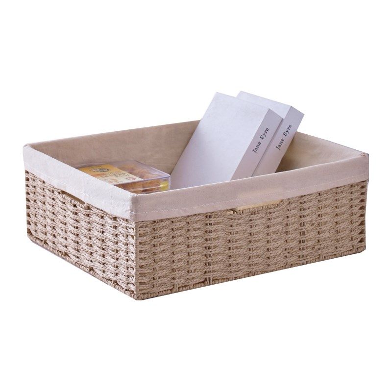 ins风书架编织收纳筐抽屉式收纳盒定制橱柜衣物收纳篮玩具杂物筐,淘宝优惠券,粉丝福利购,淘宝优惠卷