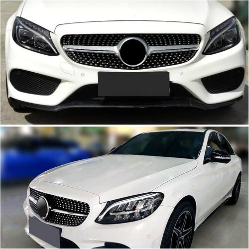 适装奔驰E300L中网E级改装W212年E200配件W213款E260lMTXW207格栅 - 图0