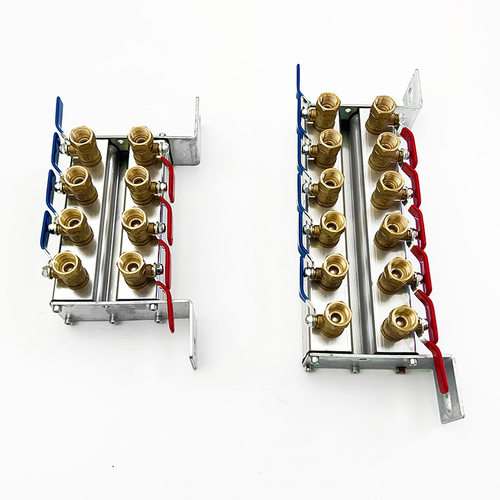 双排注塑机水排带球阀多管路水位分流器注塑机分水器机械设备配件 - 图0